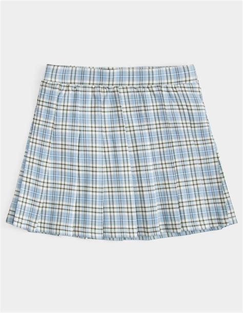 Full Tilt Girls Plaid Tennis Skirt Blue Combo Tillys