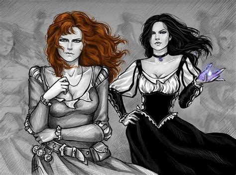 Yennefer And Triss By Nastyaskaya On Deviantart Witcher Art The