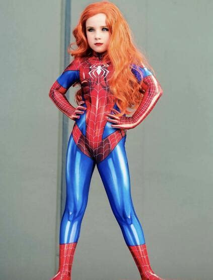 3d Print Kids Mary Jane Spider Girl Cosplay Suit Girl Cosplay Costume
