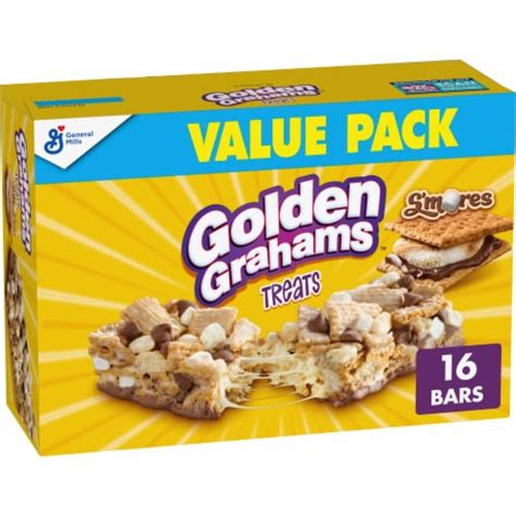 Golden Grahams Breakfast Cereal Treat Bars Smores Snack Bars 1 Ct