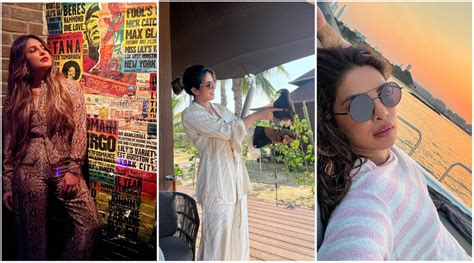 Inside Priyanka Chopras Dubai Weekend Sun Bathing On A Yacht To Water