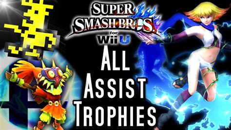 Super Smash Bros Wii U All Assist Trophies Hd Youtube