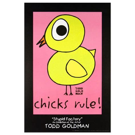 Todd Goldman Chicks Rule Fine Art 24x36 Lithograph Poster Pristine