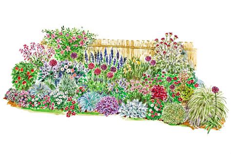 Colorful Slope Garden Plan Better Homes And Gardens