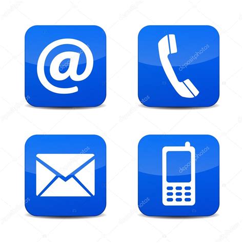 Phone Email Icons Vector Free The Image Kid Has It