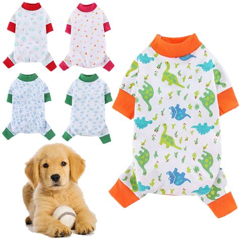 Meidiya Dog Pajamas Cute Printed Puppy Clothes Pet Pjs Super Soft