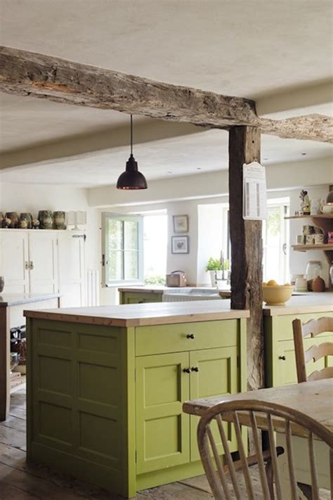 Sage green kitchen green kitchen island green kitchen cabinets kitchen cabinet colors more than traditional! Colored Kitchen Cabinets: Inspiration - The Inspired Room