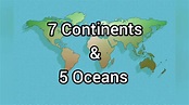 Continents and Oceans arranged in Largest to Smallest Order - YouTube