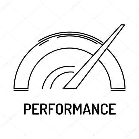 Performance Line Icon — Stock Vector © Garagestock 133255052