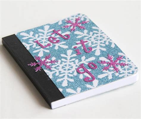 Frozen Sparkling Snowflakes Mini Journal Let It Go Notebook Mini