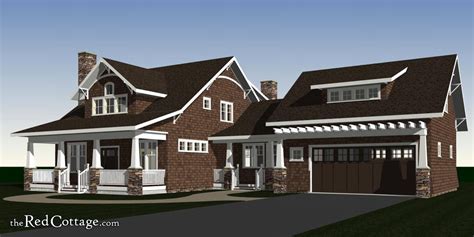 Arts And Crafts Bungalow House Plans The Red Cottage