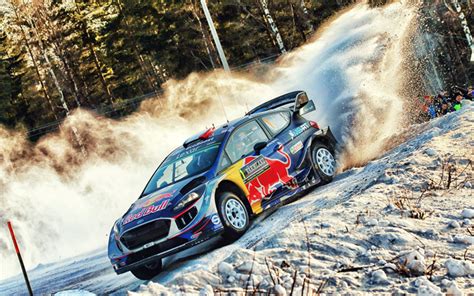 Download Wallpapers Ford Fiesta Sebastien Ogier Wrc Rally Winter