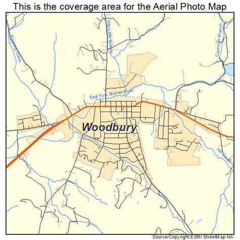 Aerial Photography Map Of Woodbury Tn Tennessee