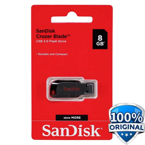 Sandisk Cruzer Blade Usb Flash Drive 8gb Sdcz50 008g B35 No Color