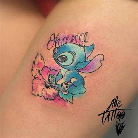 11 Watercolor Lilo And Stitch Little Tattoo Styleoholic Disney