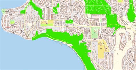 Tacoma Washington Pdf Map Vector Exact City Plan Detailed Street Map