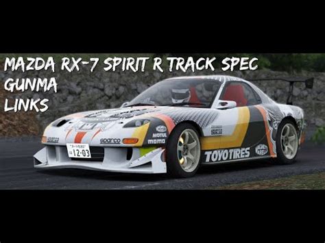 Assetto Corsa Mazda RX 7 Spirit R TrackSpec Gunma Gunsai Touge