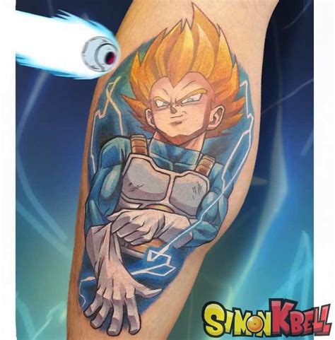 Vegeta Tattoo By Simon K Bell Dragon Ball Z Dragon Ball Super
