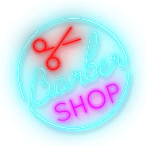 Barber Shop Neon Art