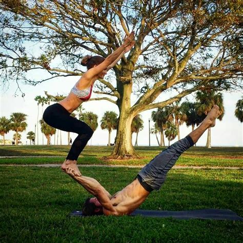 Partner yoga is a great way to get connected to your special someone. Pin by Alexander J. Battle on Fitness | Couples yoga poses ...