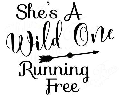 Wild One Svg Arrow Svg Running Free Shes A Wild One Etsy