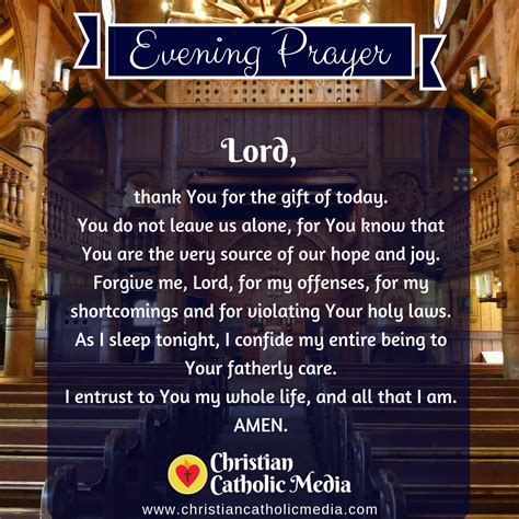 Evening Prayer Catholic Wednesday 12 18 2019 Christian Catholic Media