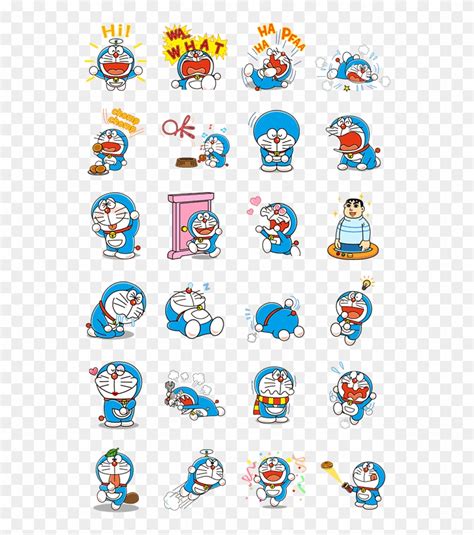 Download Doraemon Stickers Line Png Image With No Background Stickers
