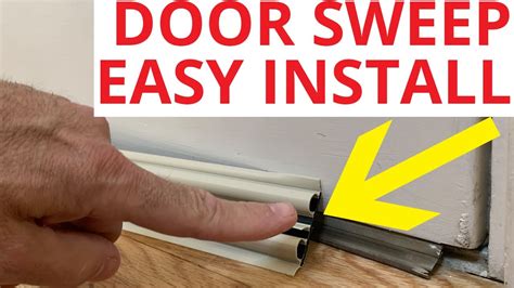 How To Replace A Door Sweep Bottom Seal DIY Easy Fix YouTube
