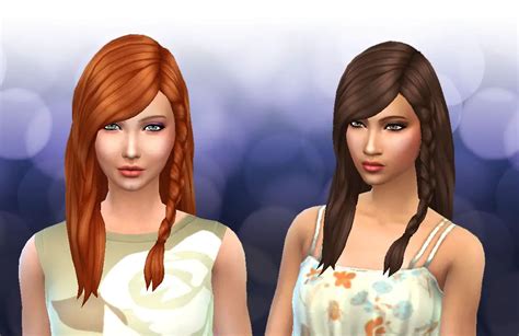 Mystufforigin Messy Braid Conversion Sims 4 Hairs