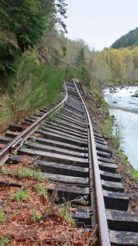 Abandoned Rail Line Salomberry River Source Train Tracks