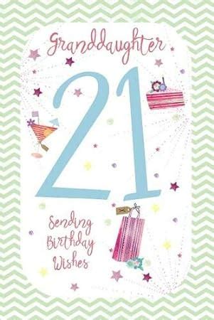 Granddaughter St Birthday Card By Wishing Well Amazon Co Uk Office Products