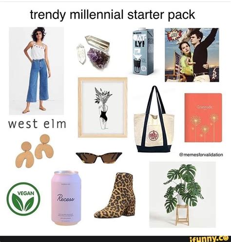 Trendy Millennial Starter Pack Starter Pack Millennials Starter