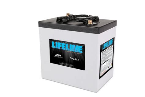 Lifeline Gpl 4ct Agm Deep Cycle Battery 6v 220a Hr E Marine Systems