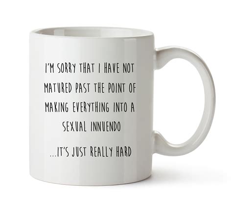 It S Hard Mug Sexual Innuendo Double Entendre T Etsy