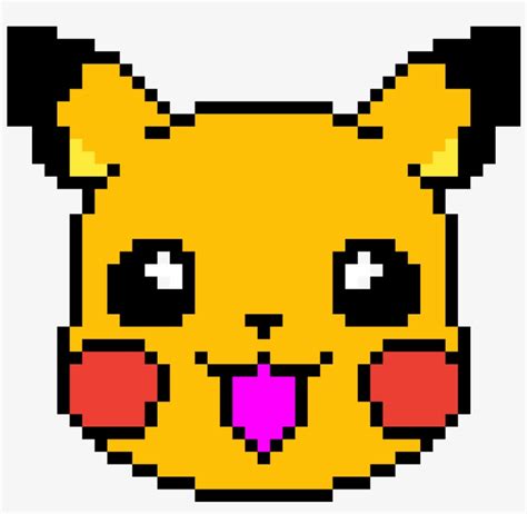 Pikachu Pikachu Pixel Art Minecraft Transparent Png X