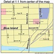 Blue Island Illinois Street Map 1706704