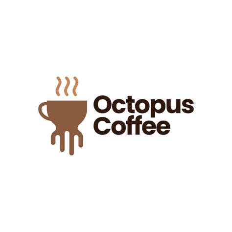 Premium Vector Octopus Coffee Logo Template