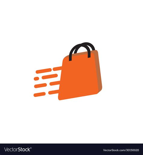 Shopping Bag Icon Logo Design Royalty Free Vector Image