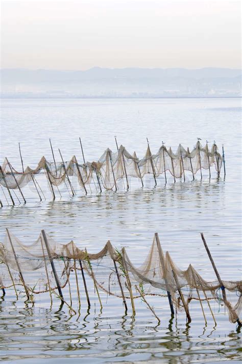 Fishing Nets Stock Image Colourbox