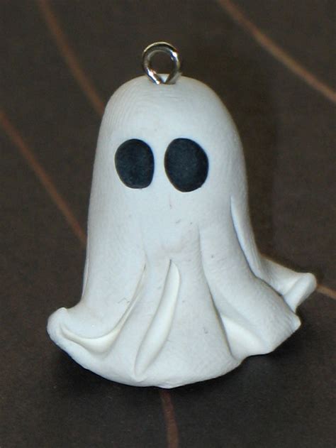 Spooky Ghost Polymer Clay Cabochon Charm Bead Jewelry Supply Etsy