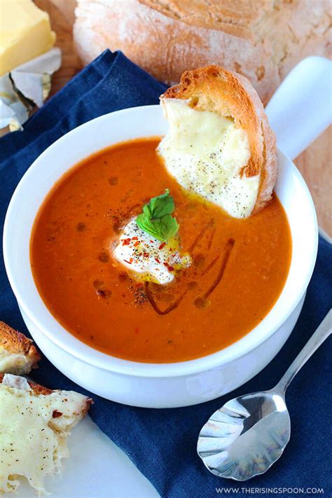 Creamy Tomato Basil Soup The Rising Spoon