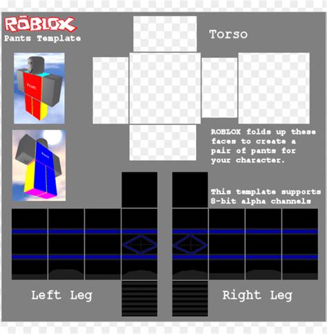 Black Pants Roblox Template Png Image With Transparent Background Toppng