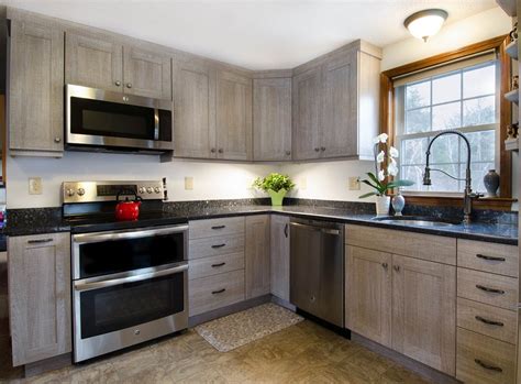 Our staff of experienced professional remodel specialists are ready to take on your remodeling project. Driftwood cabinetry kitchen remodel, Hudson NH - Dream ...