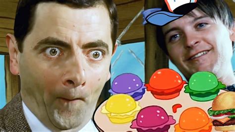 Mr Bean Orders Krabby Patty Youtube