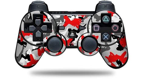 Sony Ps3 Controller Skins Sexy Girl Silhouette Camo Red Wraptorskinz
