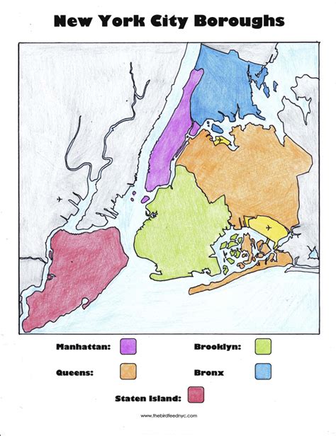 Boroughs Of New York City Wikipedia Throughout Map Of