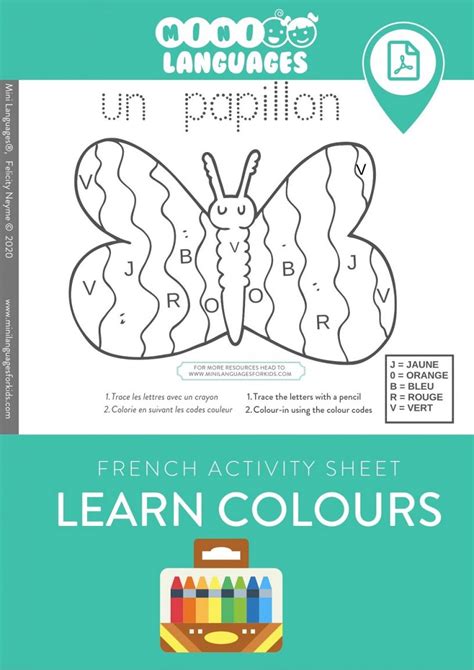 French For Kids Learn Colours In French With Free Printable Activities