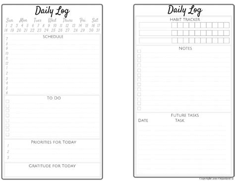 Onenote Bullet Journal Template Free Printable Templates