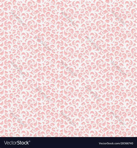 Seamless Lace Fabric Texture Pink And White Vector Image