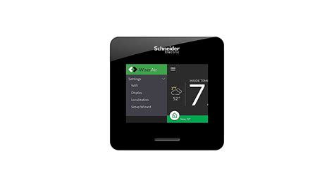 Buy Schneider Electric Wiser Air Smart Thermostat Black Online In Uae